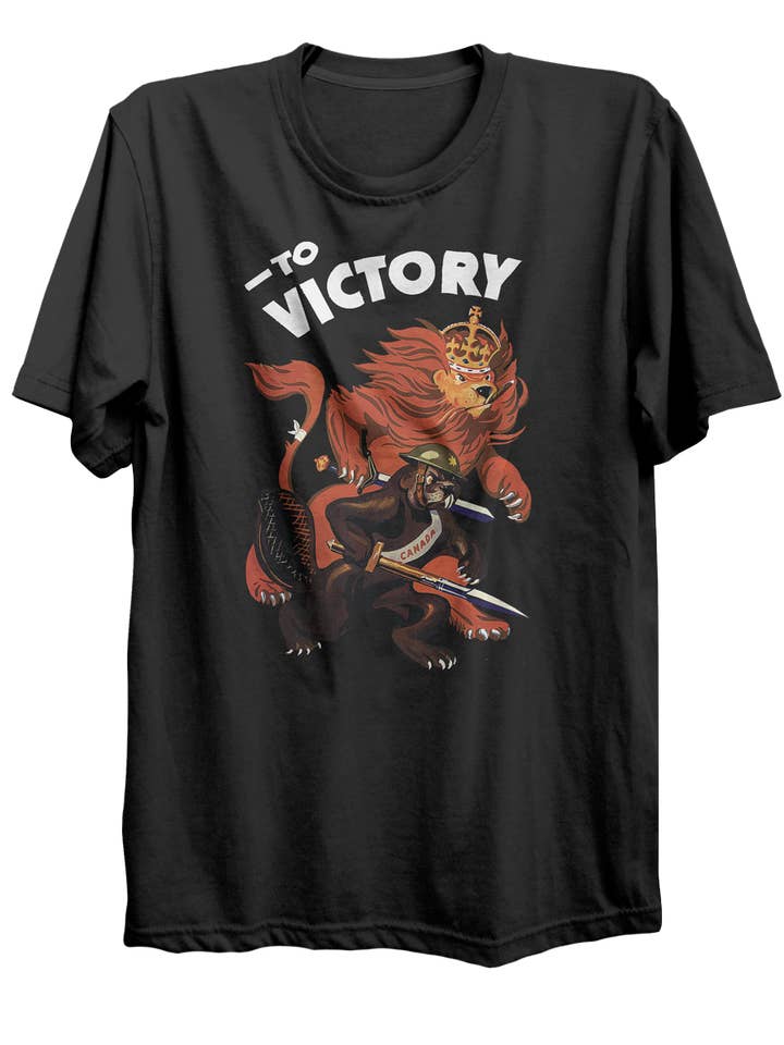 To Victory World War 2 T-Shirt for wholesale by Canada for Victory