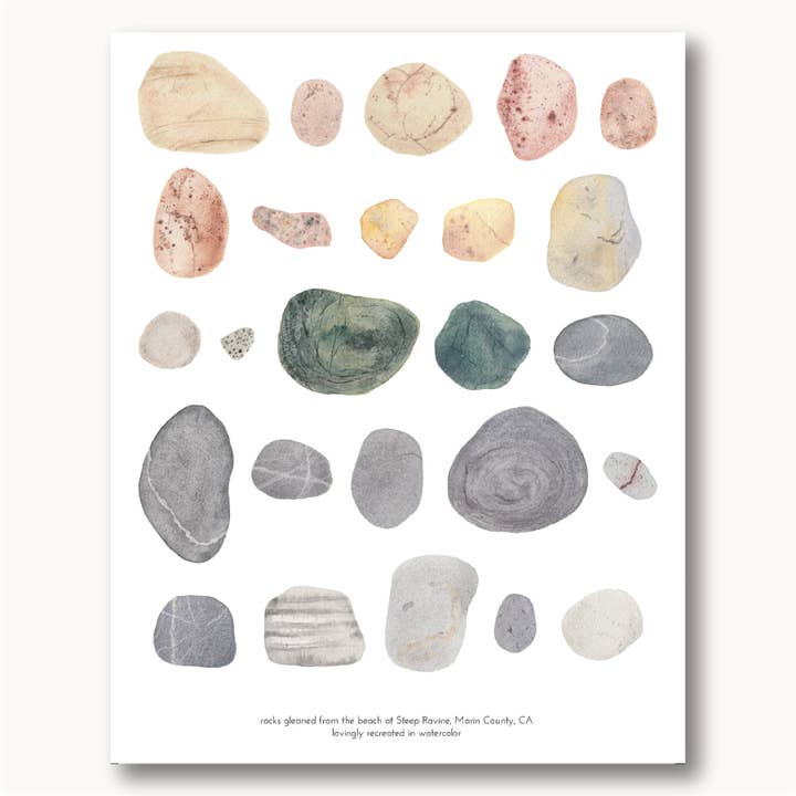Marin County Rock Print for wholesale by Sophie Tivona Paper