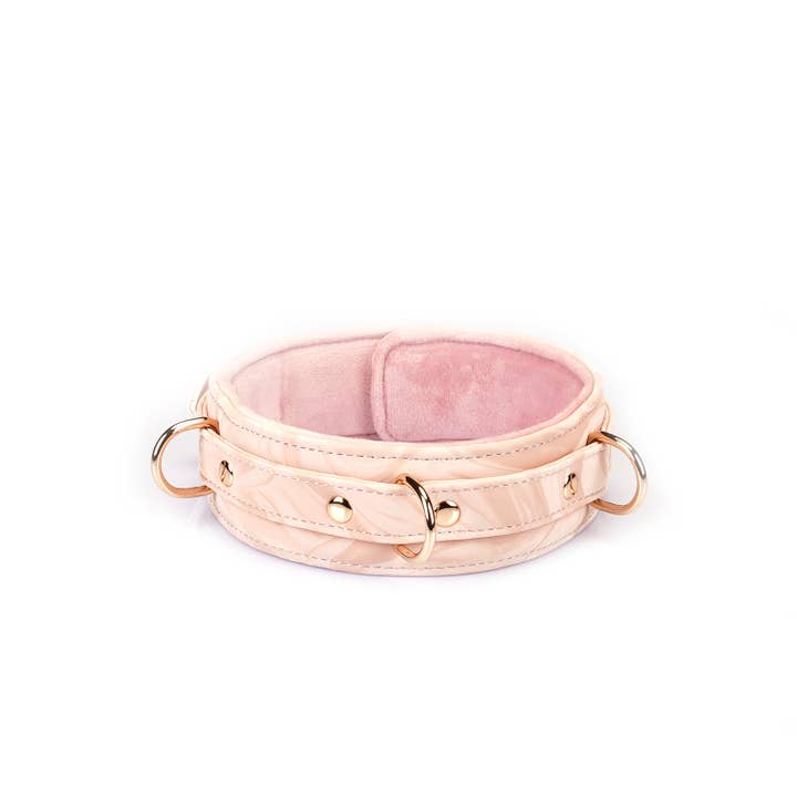 Liebe Seele - Wholesale Sex Toy - Boudoir Amor Vegan Collar with Leash Pink