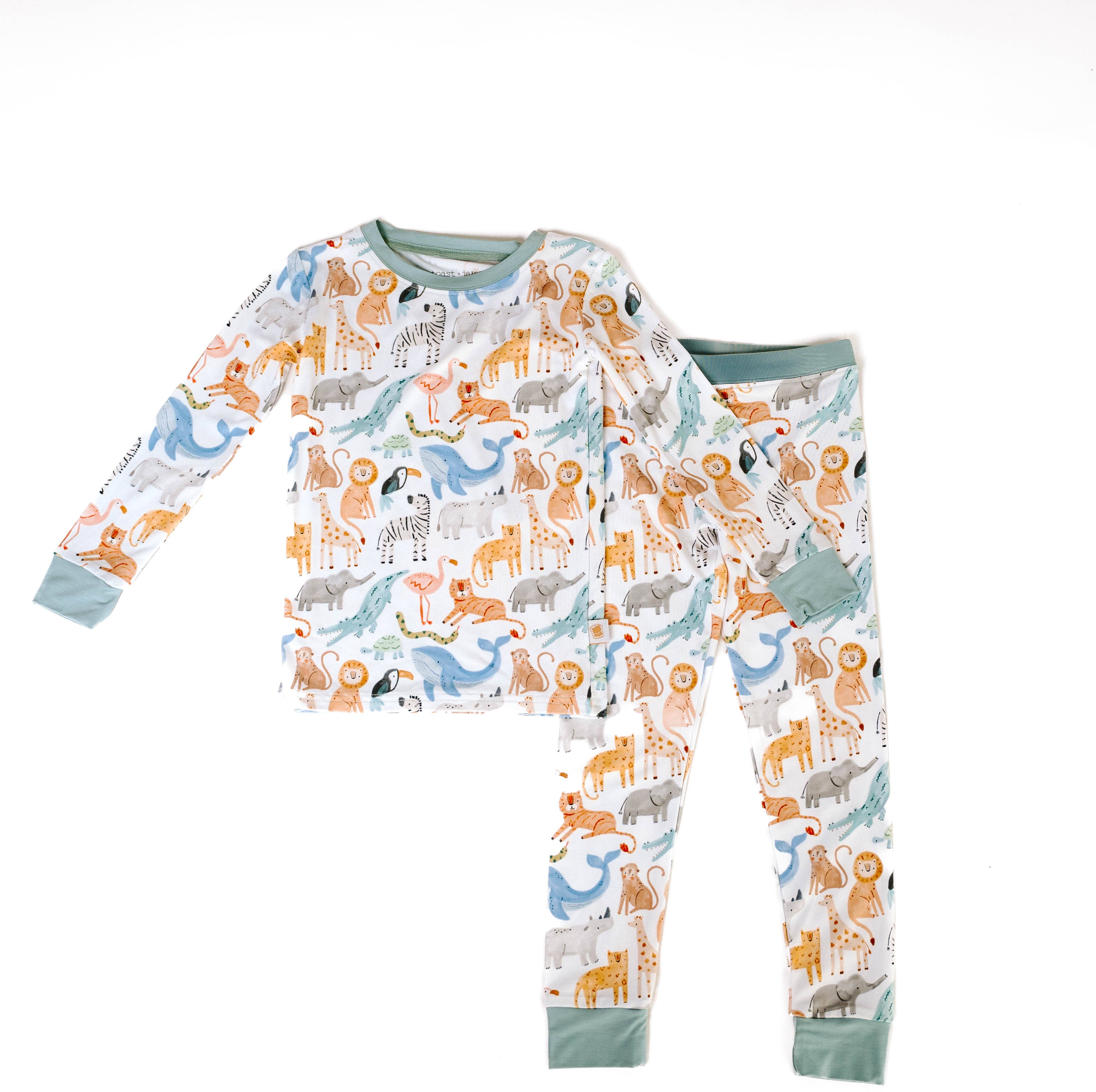 Toast + Jams - Vente Haut et bas de pyjama – enfant - Ensemble Safari Pals Jam1
