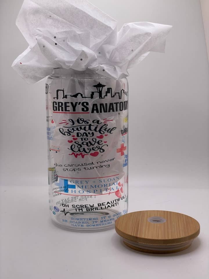 Greys anatomy beer can for wholesale by TheClaytonsCreations