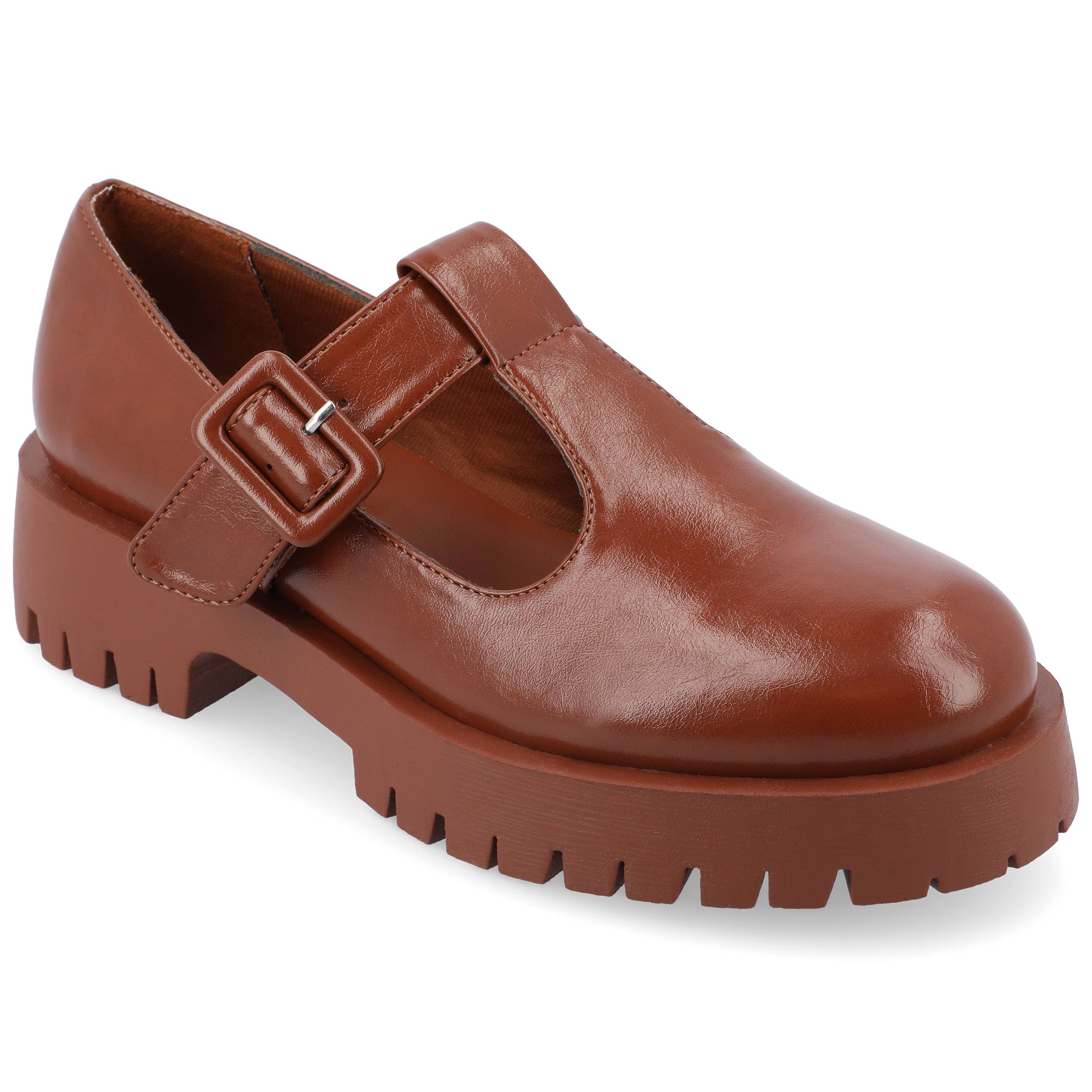 Journee - Wholesale Flats - Women's - Suvi Mary Jane Flats In Faux Leather3