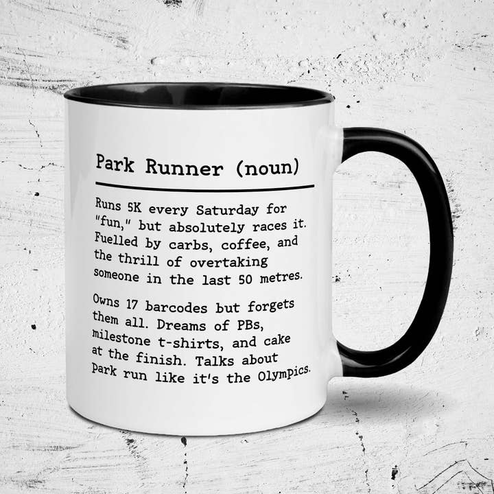 EllieBeanPrints - Wholesale Coffee Mug - Park Runner Dictionary Definition Mug | Running Mug 4