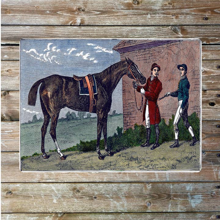 The British Metal Signs Company – wholesale Skylt – Häst och ryttare racing jakt vintage metall skylt plack