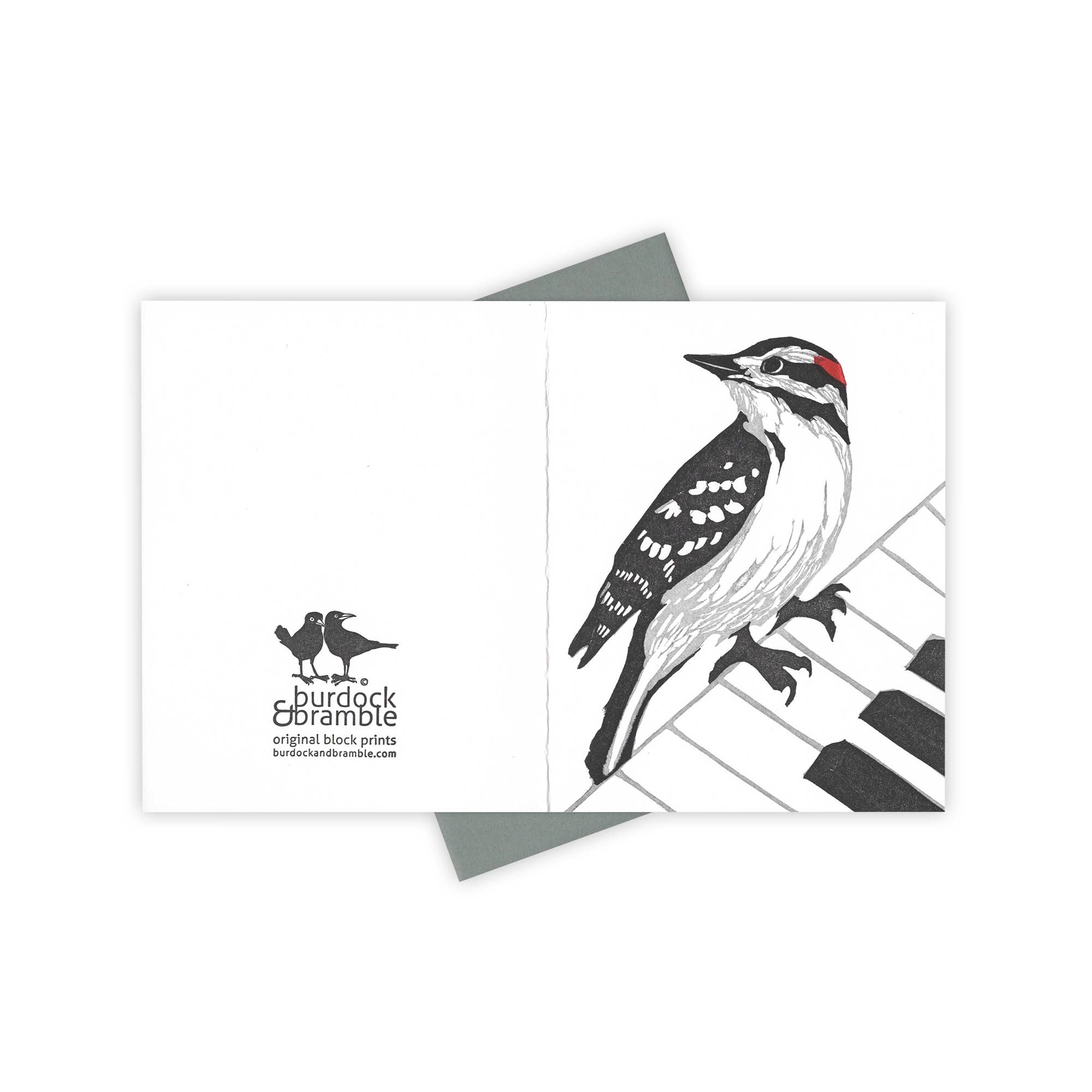 Burdock & Bramble - Wholesale Everyday Greeting Card - Middle C Woodpecker Card1