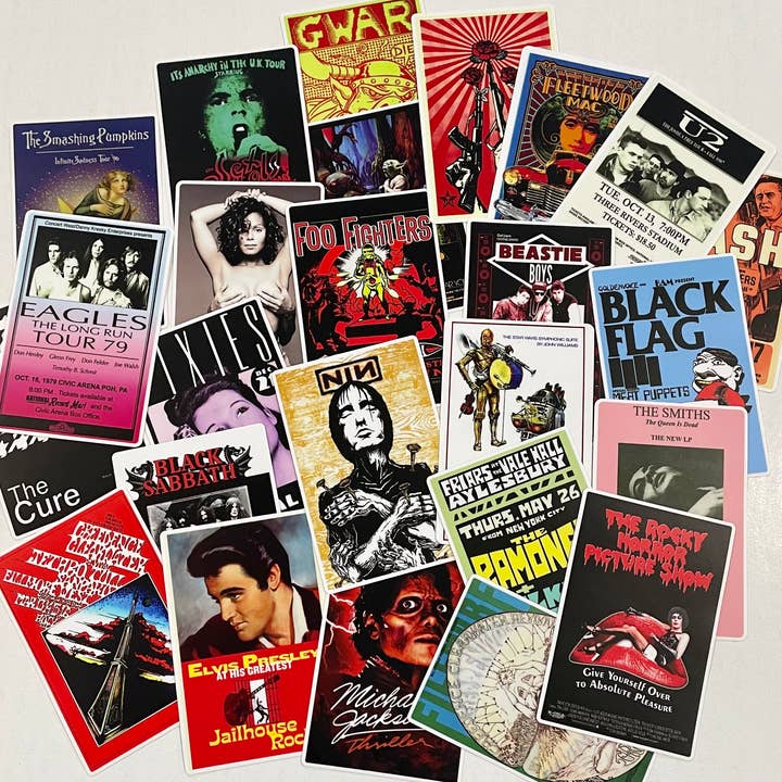 Fresh Prints of CT - Wholesale Sticker - Novelty Reproduction Concert Stickers 100 pack