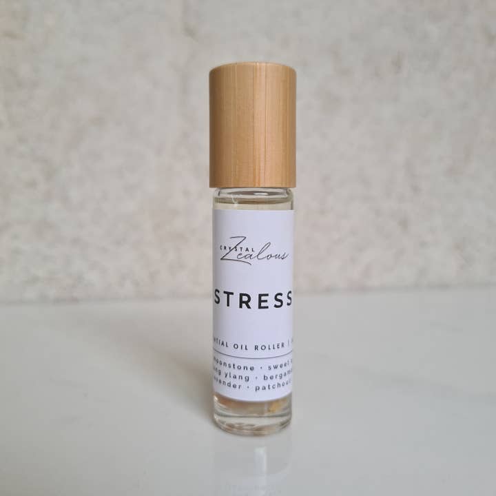 Stress Essential Oil Roller for wholesale by Zealous & Co