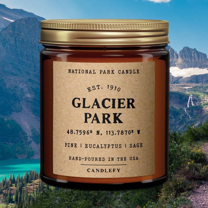 Glacier National Park Candles (Fresh Pine, Eucalyptus, Rosem for wholesale by Candlefy