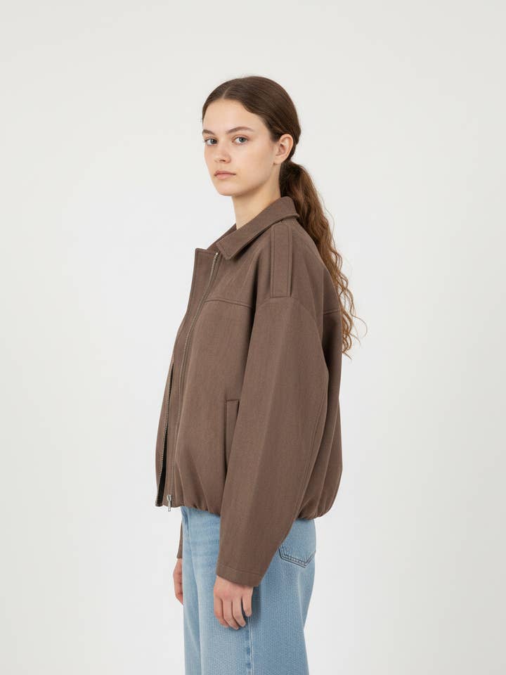 KZELL PARIS - Vente Veste – femme - BLOUSON EFFET DAIM3