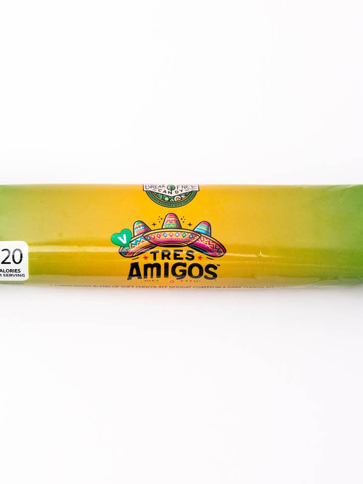 Vegansk Tres Amigos™ Slikbar (Pakke med 12) for engroshandel hos Break Free Candy