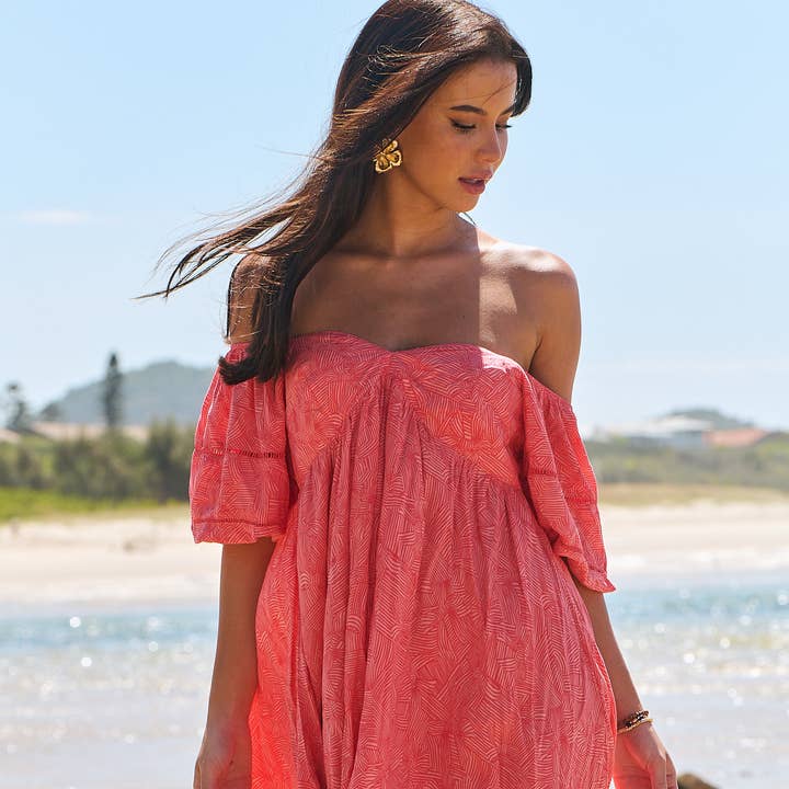 Liten klänning Wattle Mini med rosettmönster för wholesale av Jaase