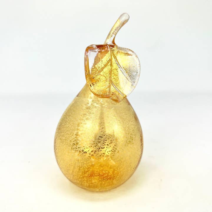 Via Graceffo - Vente Décorations de table - Poires en verre de Murano grandeur nature, fruits en verre soufflé, fabriqués en Italie12
