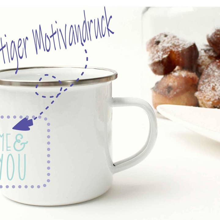 Zarto GmbH - Wholesale Coffee Mug - ENAMEL MUG Gift Favorite Person - Enamel Cup5