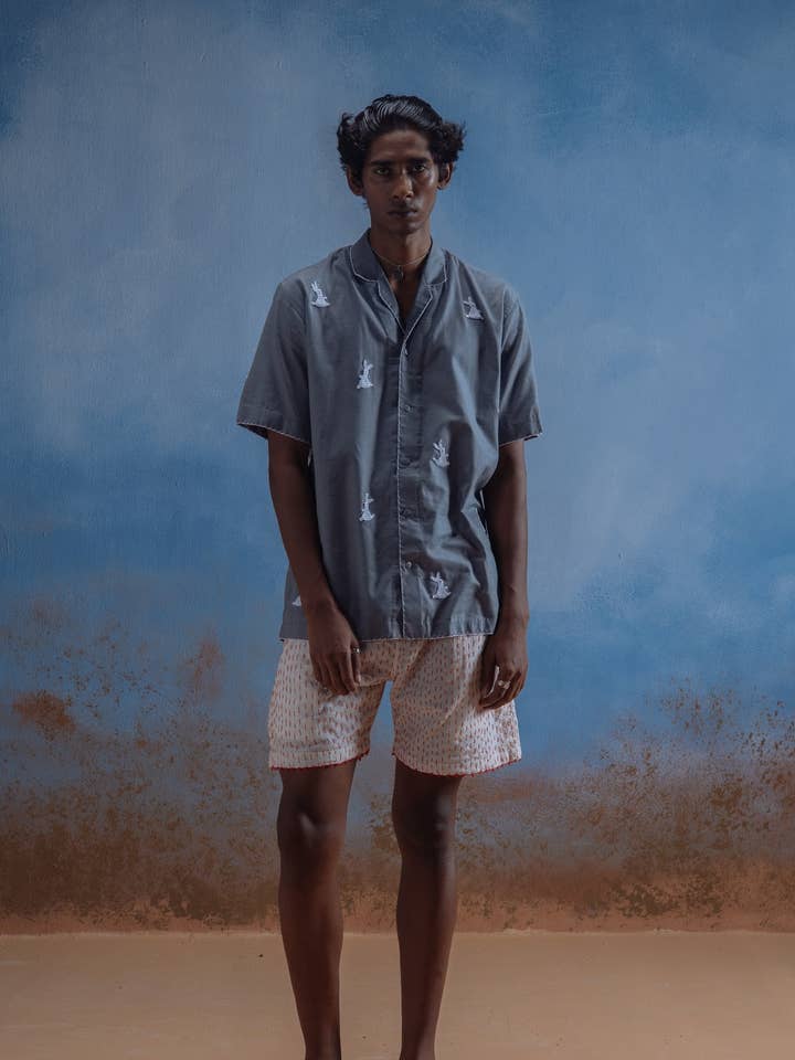 BUNNY APPLICATIE UNISEX SHIRT - 100% KATOEN voor wholesale door Choyal - Fair Trade Unisex Clothing