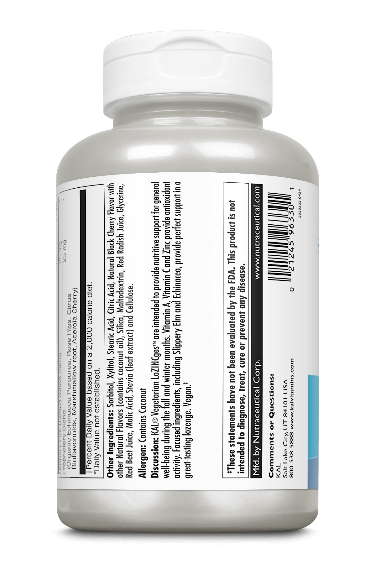 KAL - Wholesale Oral Supplement/Vitamin - LoZINCges™ Zinc Lozenges1