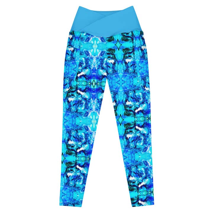 Crossover-Leggings, Helium für den Großhandel von The Pastel Abstract