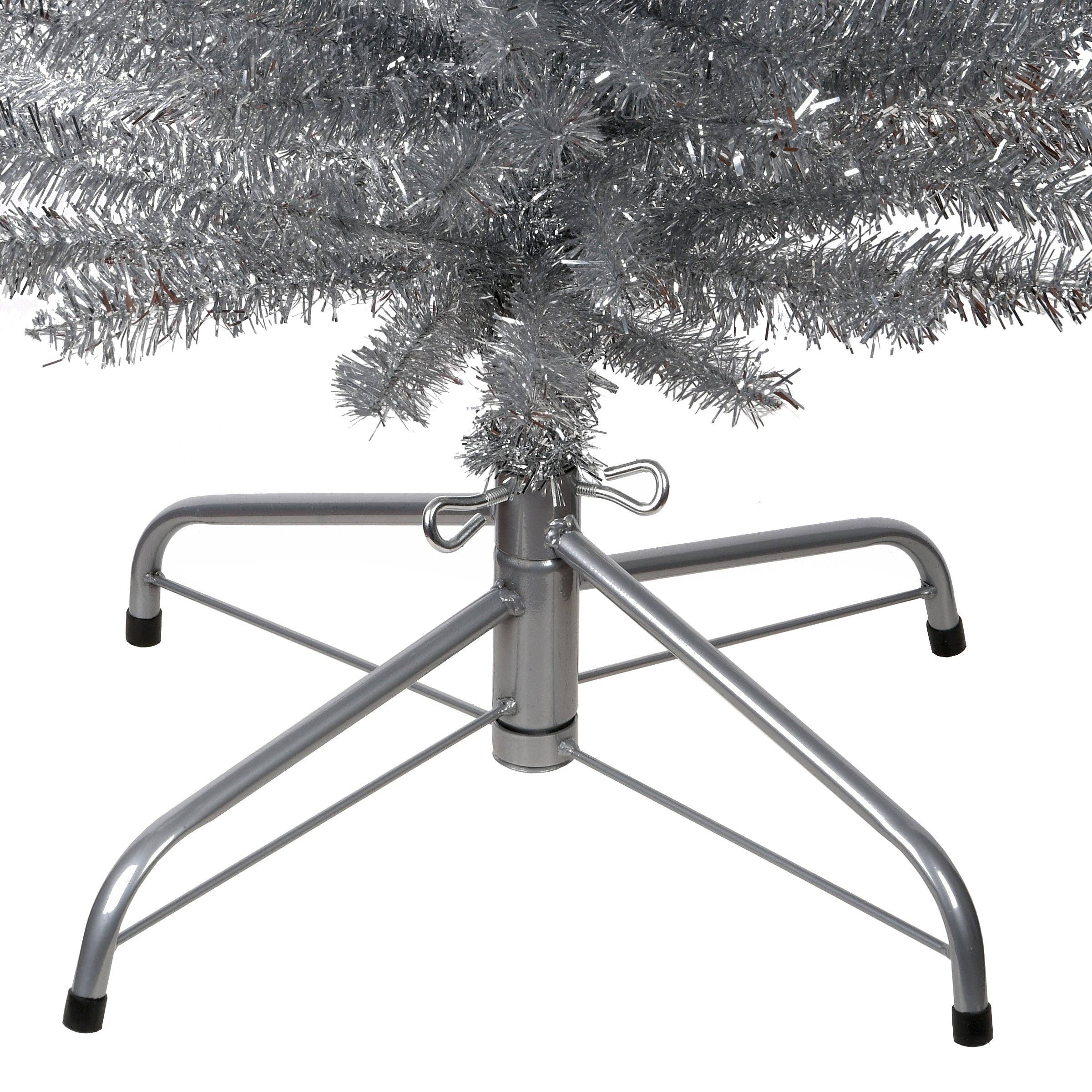 National Tree Company - Wholesale Artificial Christmas Tree - 6 ft. Tinsel Collection Silver Tree4