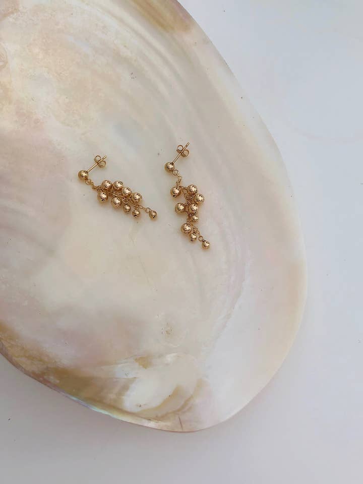 Gold Dust Petite Earrings for wholesale by Christine Elizabeth Jewelry