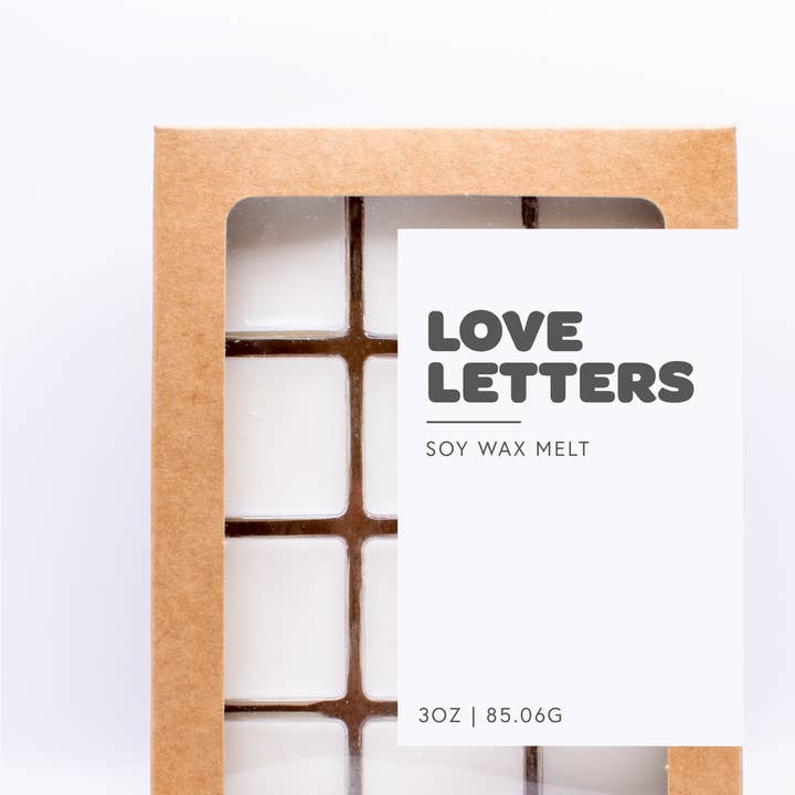 Love Letters | 3oz Melt for wholesale by Wood Candle Co