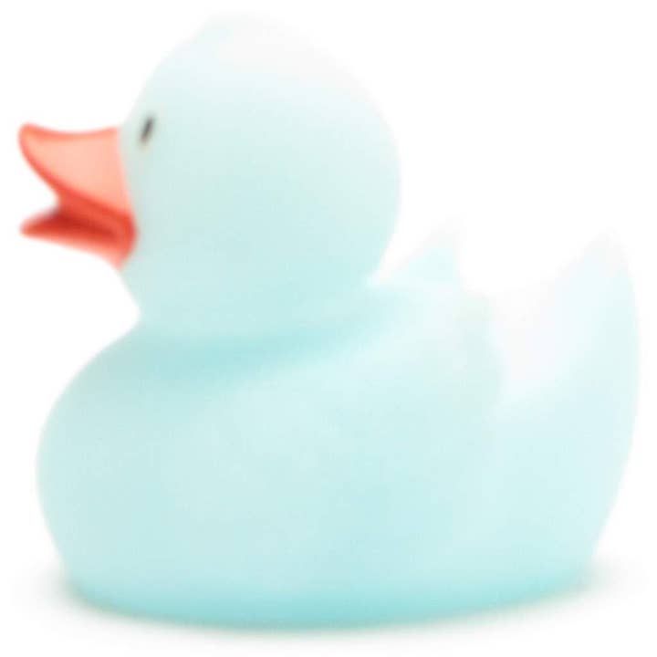 Duckshop – Brinquedo de banho - Bebé por atacado – Pato de Borracha Azul que Brilha no Escuro3