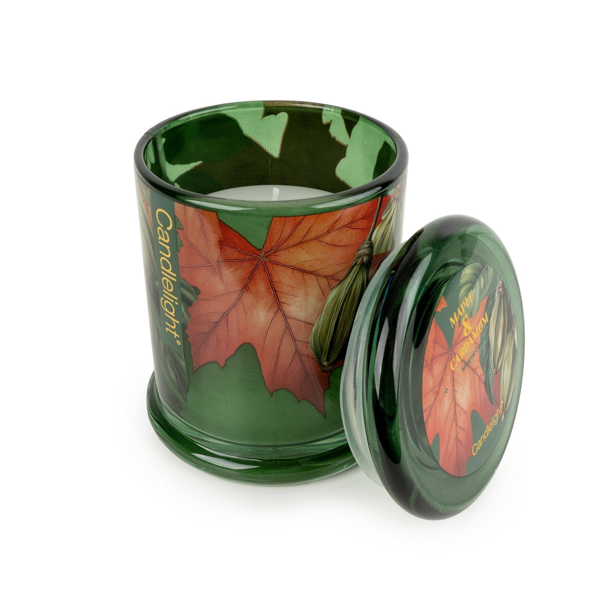 Candlelight Products Ltd – wholesale Jar/filled candle – Large Glass Jar Candle - Maple and Cardamom 6pk2