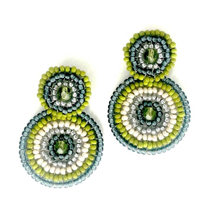 Brinco redondo duplo frisado - pastagens por atacado de KVZ Designs