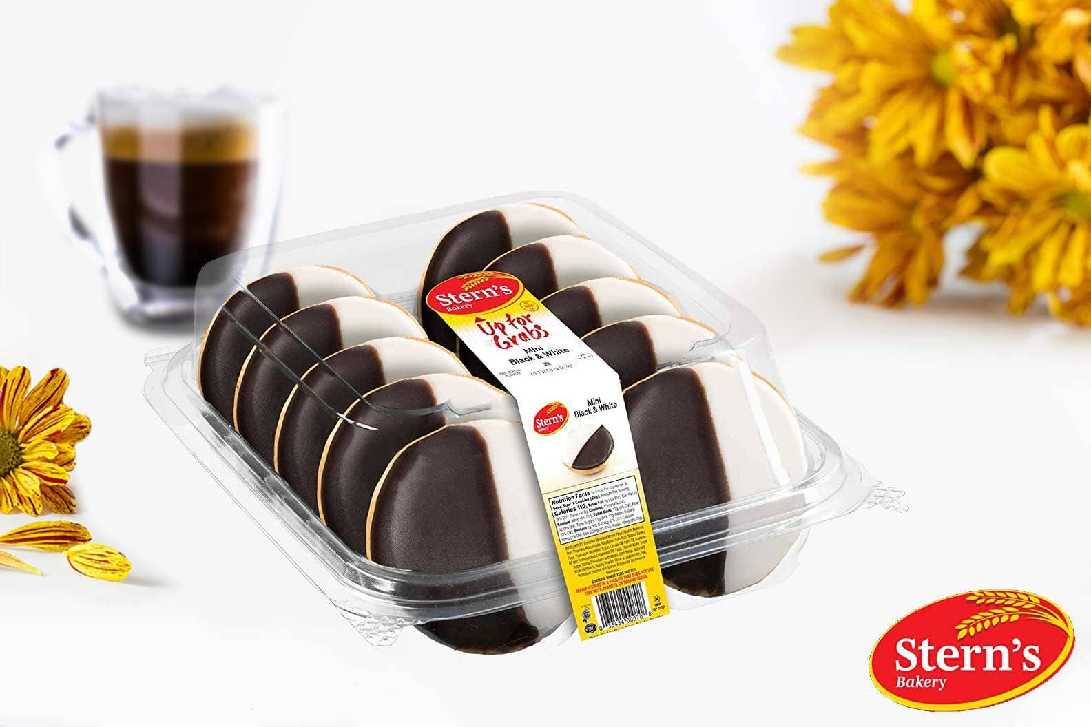 Stern's Online - Wholesale Cookie - Black and White Cookies | 10 Count NY Style Cookies -12/Case1