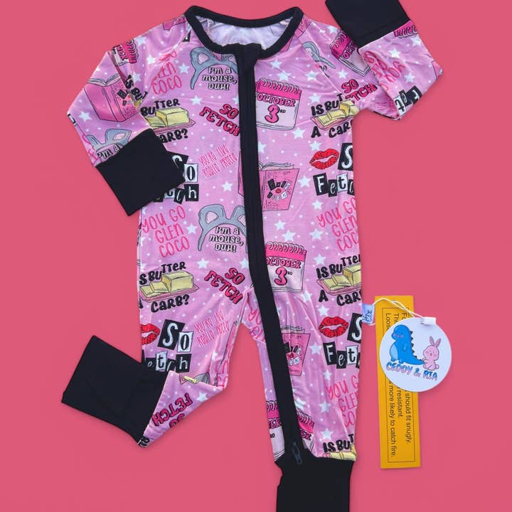 CEDDY & RIA - Wholesale Jumpsuit - Baby - Sitcom mean girls bamboo convertible zippy romper Â