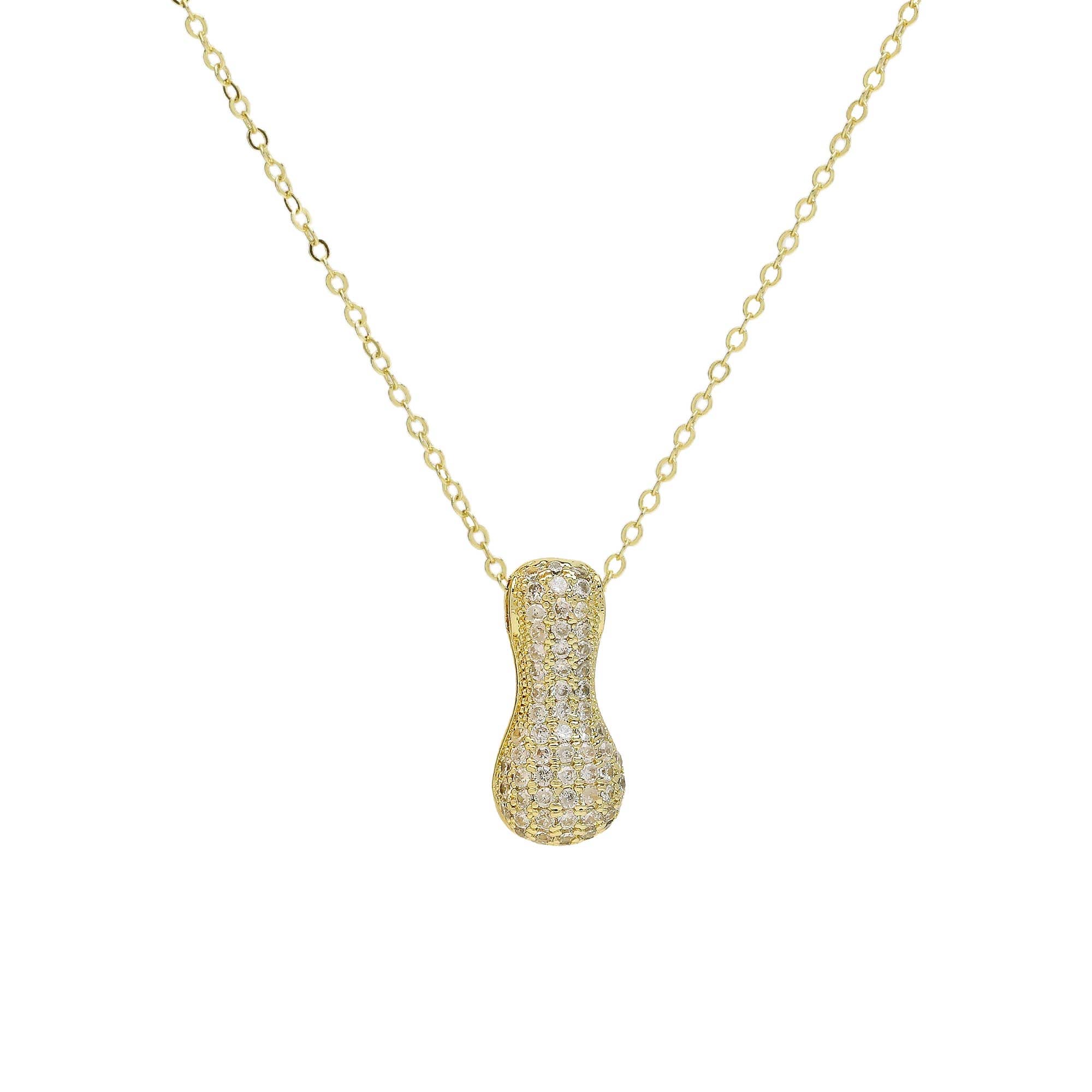 Savvy Bling - Venta al por mayor Collares con colgantes/abalorios - Collar Initial Cz Waterdrop en oro de 18 quilates8