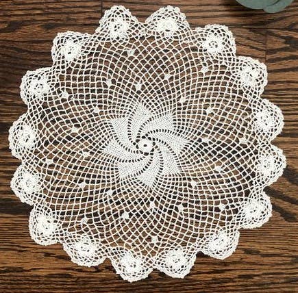 White Annie's Treasures Irish Rose Doilies Round Shape for wholesale on Faire1