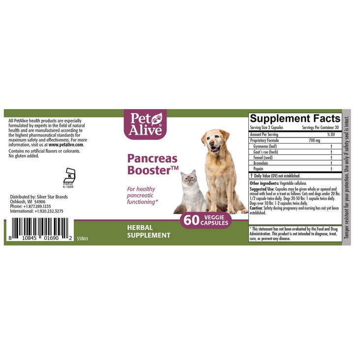 Pet Alive - Wholesale Pet Supplement - Cat/Dog - PetAlive® Pancreas Booster™2