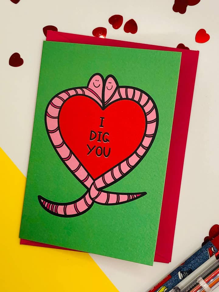 Je te creuse carte - Boîte de 6 pour la vente par PaintsPylons