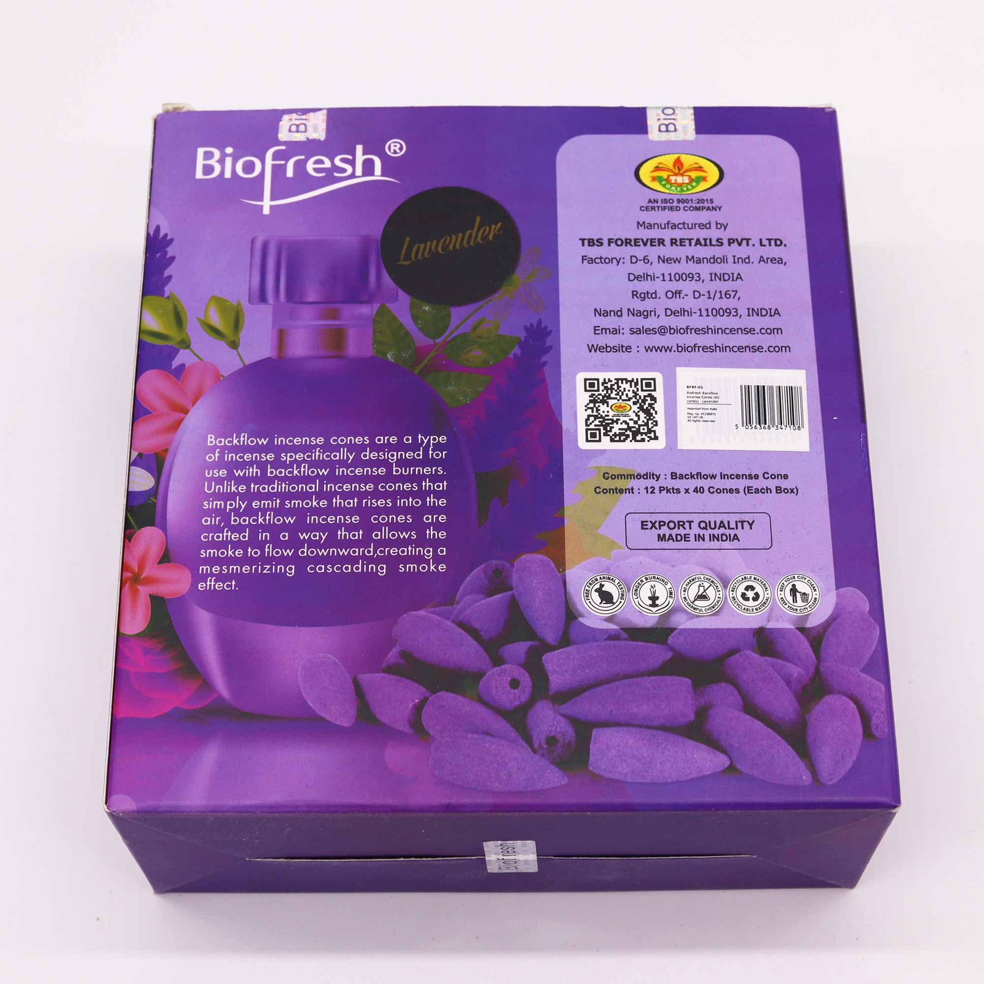 AWGifts Europe - Wholesale Incense - Wholesale Biofresh Backflow Incense Cones
4