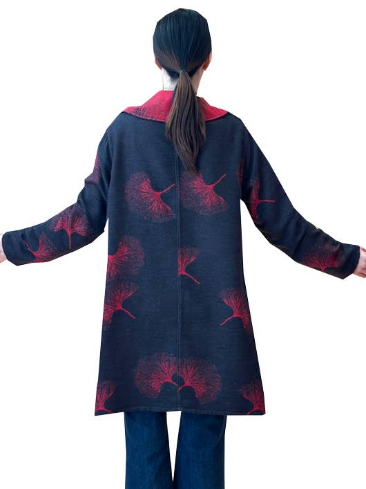 Red / Black Reversible Coat – Ginkgo Collection for wholesale by Winding River