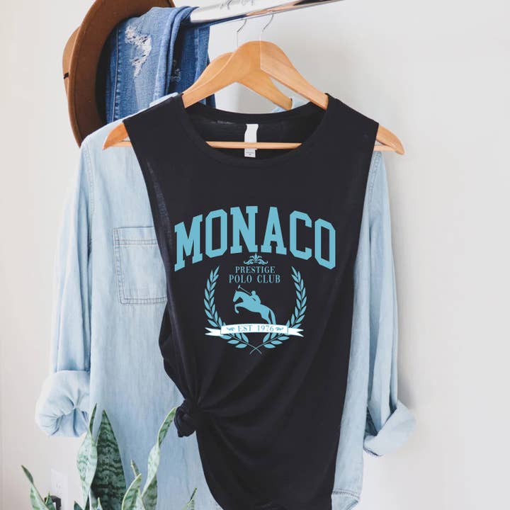 Tanktop met print - Monaco polo club voor wholesale door STARCHIS
