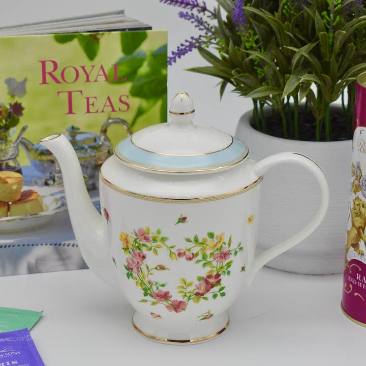 Teapot Floral Heart Shaped Roses for wholesale by All Little Cute Things