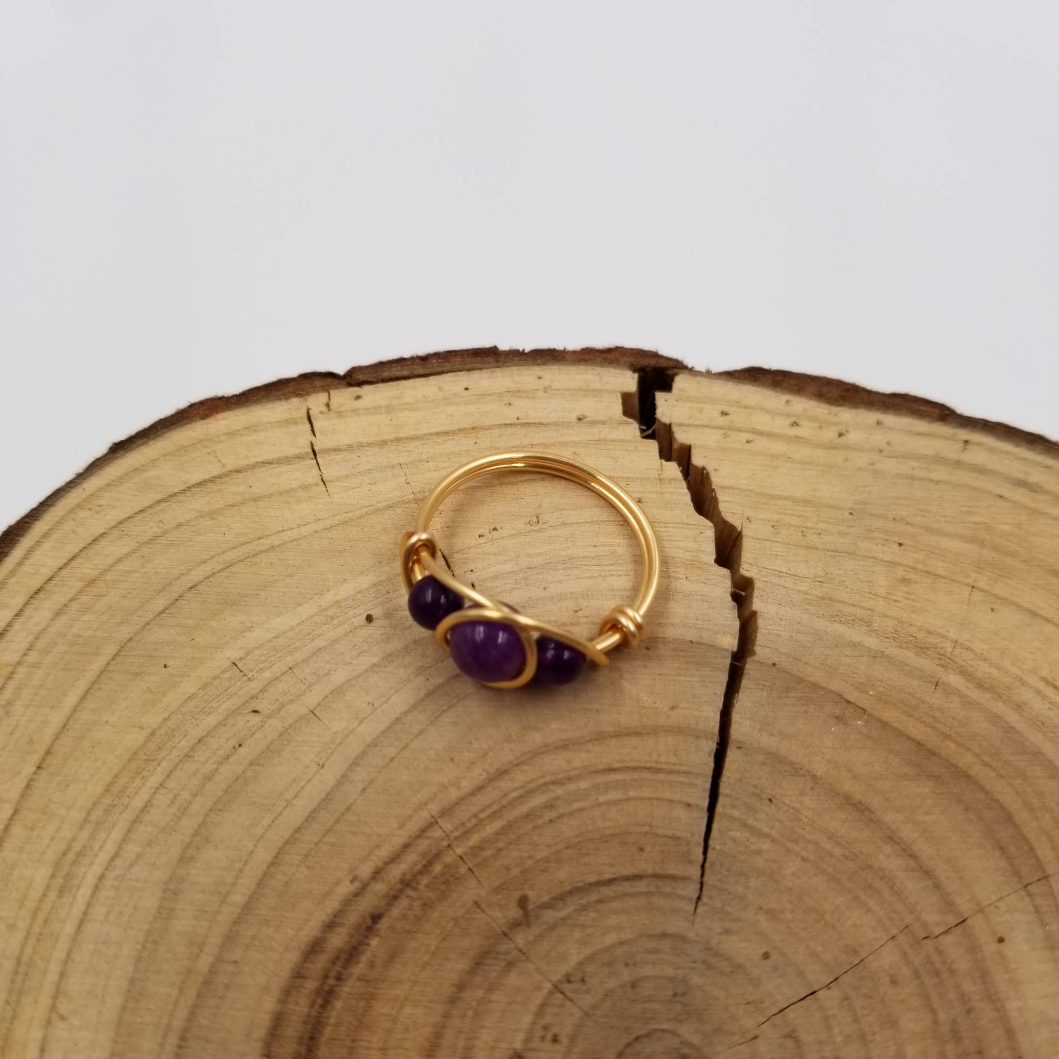 CHAKRA JEWELRY - Vente Bague de cocktail/de cérémonie - Bague en perles de pierre naturelle faite à la main 3 Chalak4