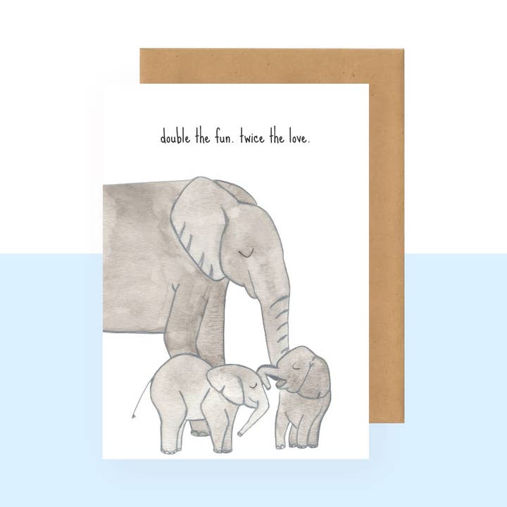 Carte postale - éléphant pour la vente par Studio Bertha