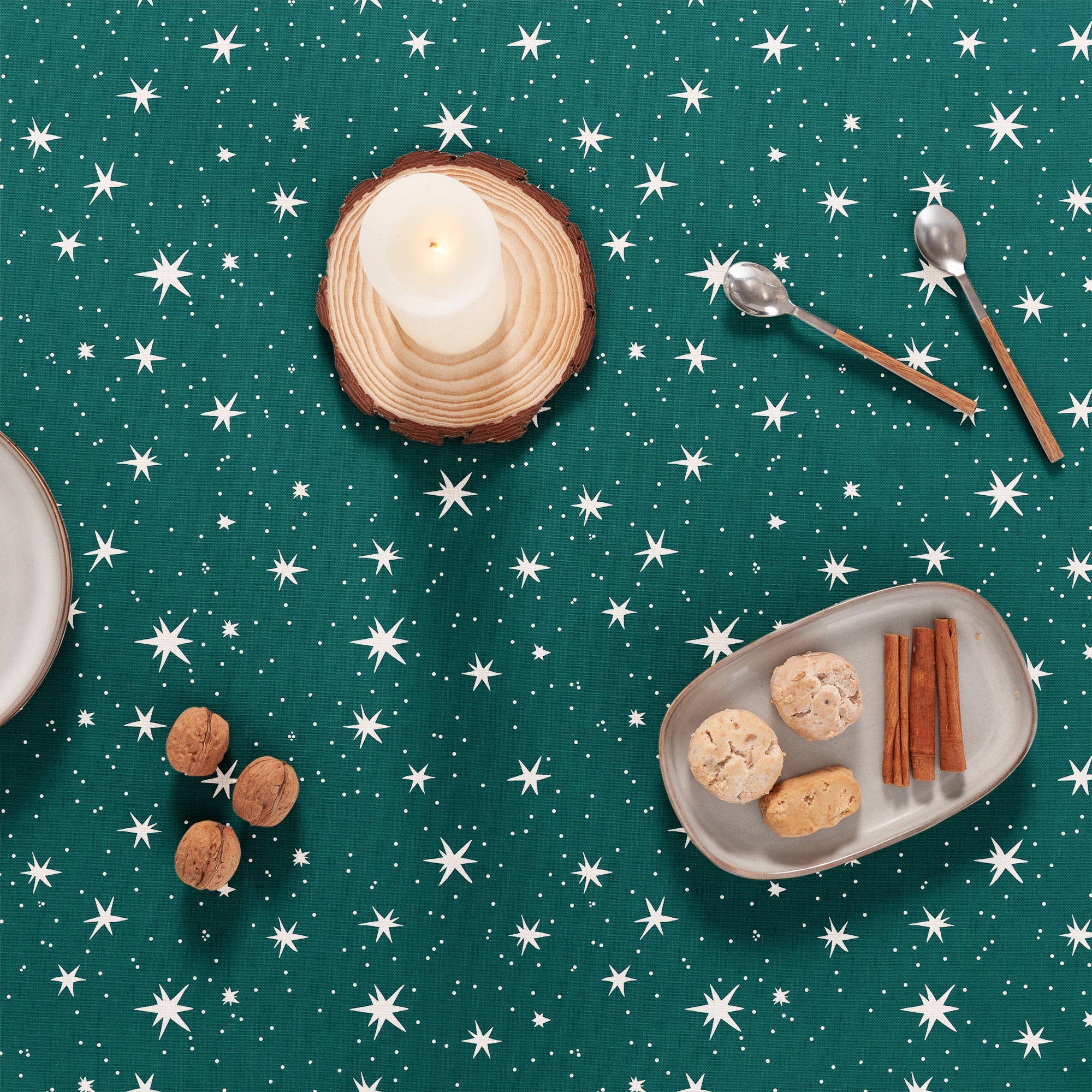 GAMUSI - Wholesale Tablecloth - Christmas tablecloth stain-resistant soft waterproof cotton NIGHTY3