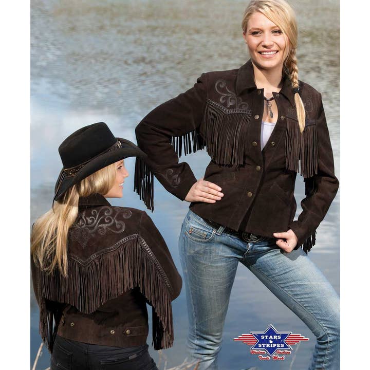 Western leather jacket - Yuma for wholesale by Stars & Stripes®