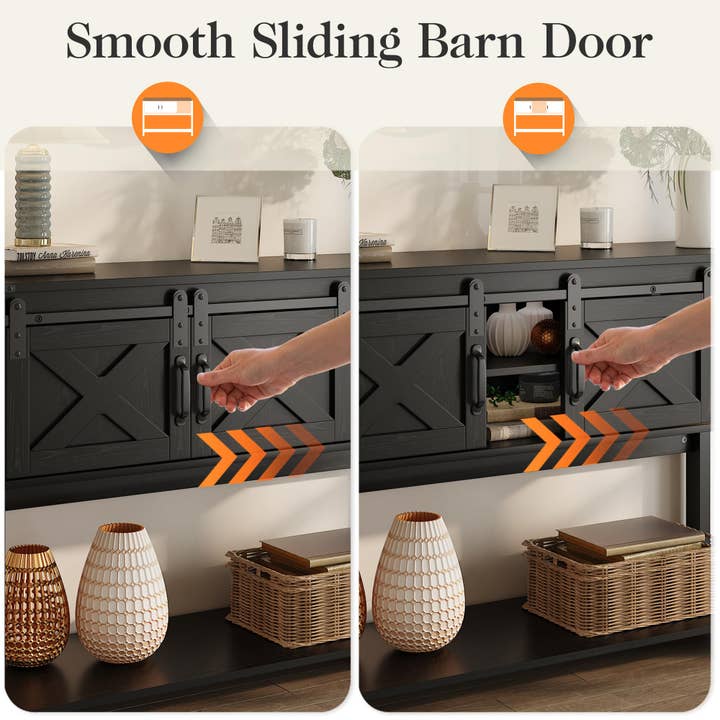 Heynemo - Wholesale Console Table - Farmhouse Entryway Table with Storage, 46" Console Table31