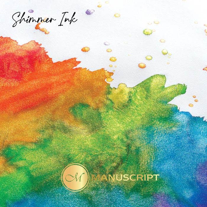 Manuscript – wholesale Ink pad – Manuscript Shimmer Ink (7ml) Pack of 6 - Rainbow2