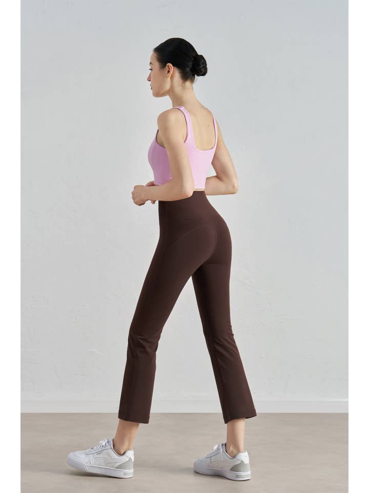 91thelabel - Wholesale Athletic Pants - Women's - Zinnia Lycra® Ankle Flare Yoga Pants
