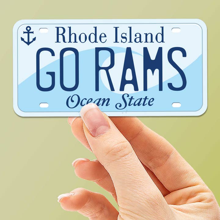 Sentinel Supply - Wholesale Sticker - Rhode Island License Plate Stickers - Custom RI City Decals