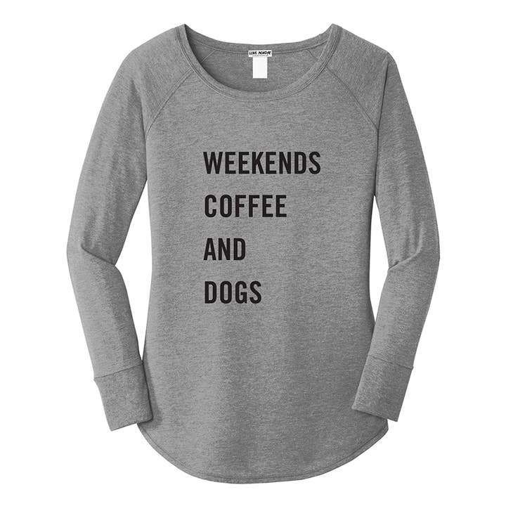 Weekends Coffee Dogs Tunic for wholesale by Out Of Office Brands