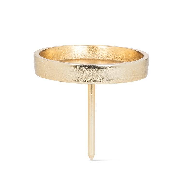 Abbott - Venta al por mayor Candelabros - Soporte para pilar con forma de estaca, oro, 3.5 pulgadas de alto2