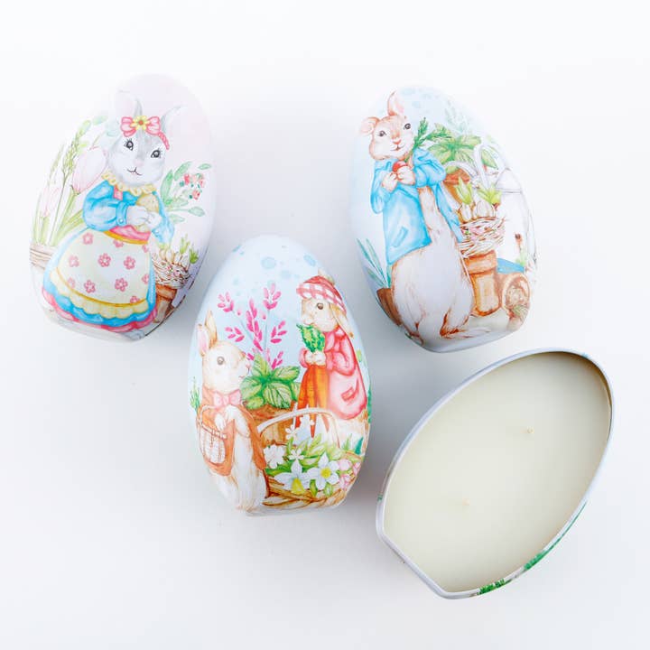 FLOWER MARKET EASTER EGGS-2 EACH OF 3 DESIGNS for wholesale by LUX FRAGRANCES