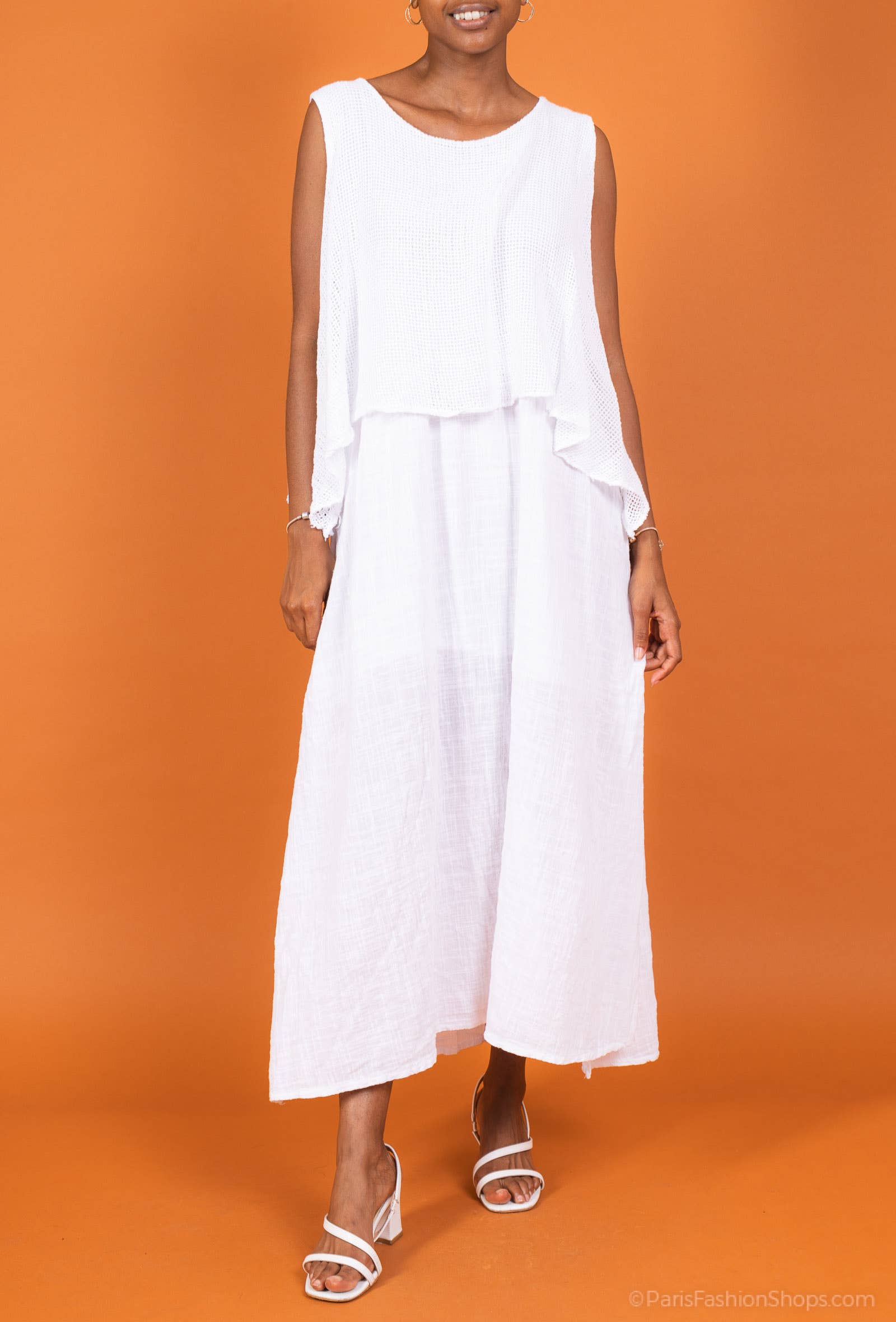 Shyloh – Engroshandel Kjole - Dame – Kjole i to materialer af bomuld 3049610