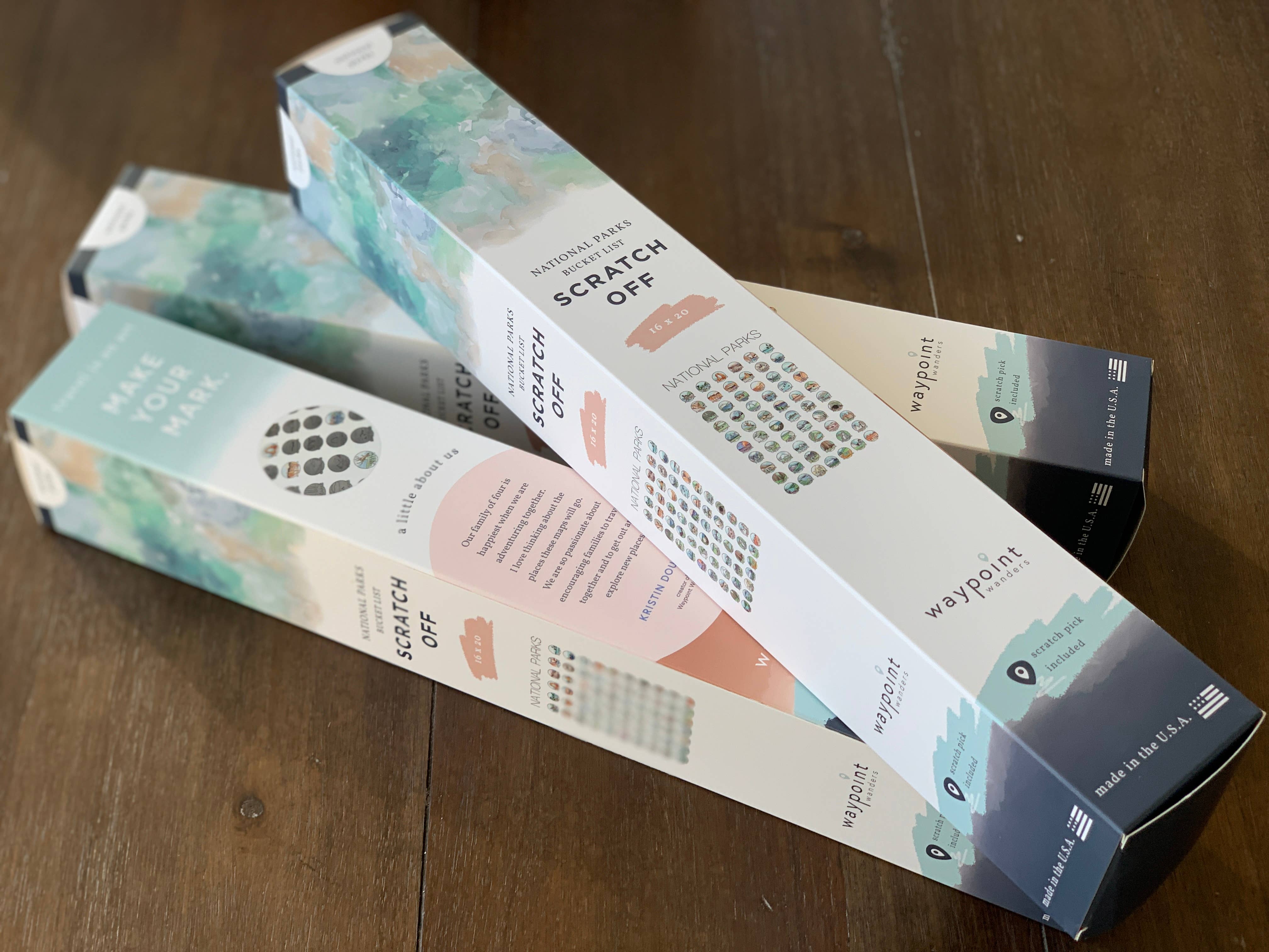 Waypoint Wanders - Vendita all'ingrosso Stampa artistica - 63 Lista dei desideri da grattare per parchi nazionali6