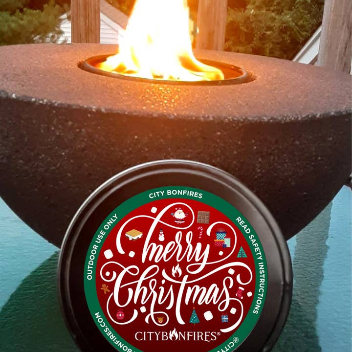 City Bonfires - Portable Fire Pits - Wholesale Fire Pit - S'mores Night Pack - Merry Christmas Limited Edition